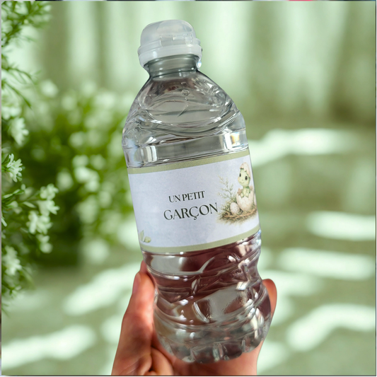 Bouteille d’eau (étiquette seulement)