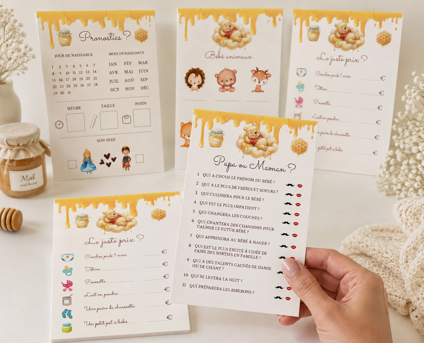 Pack Jeux Baby Shower Edition Winnie