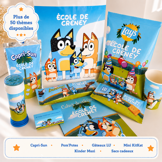 Pack Goûter Anniversaire Essentiel Personnalisé – Pour 5 à 20 Enfants