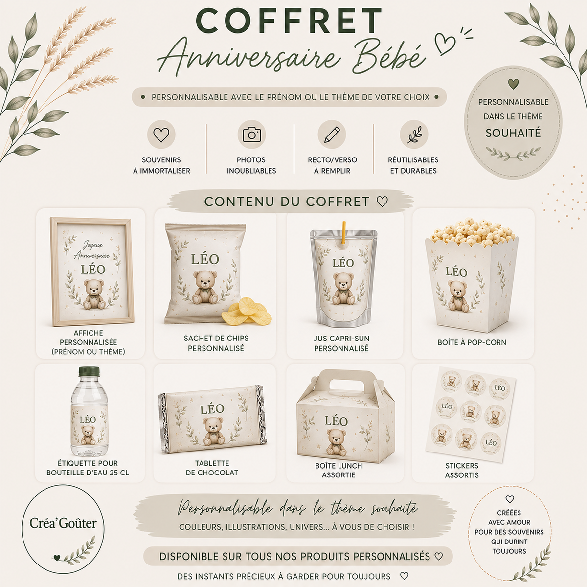 Coffret Anniversaire Bébé