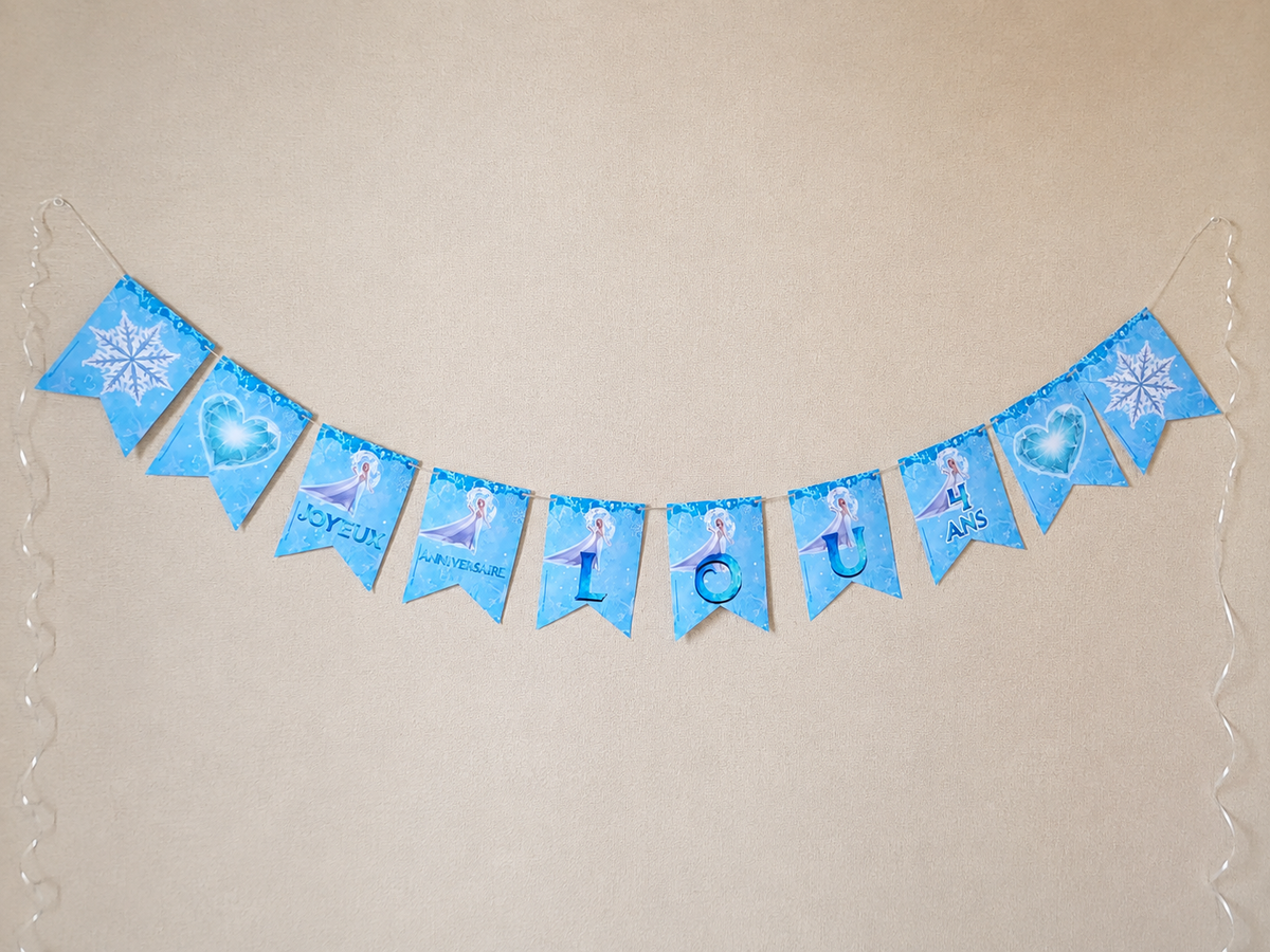 Banderole Personnalisée Prénom sur Mesure – Décoration Anniversaire, Baptême, Baby Shower