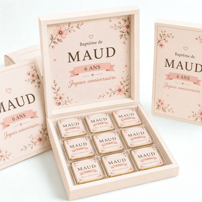 Boîte de chocolats ( lot de 9 ou 18 ) - Créa'Goûter - 
