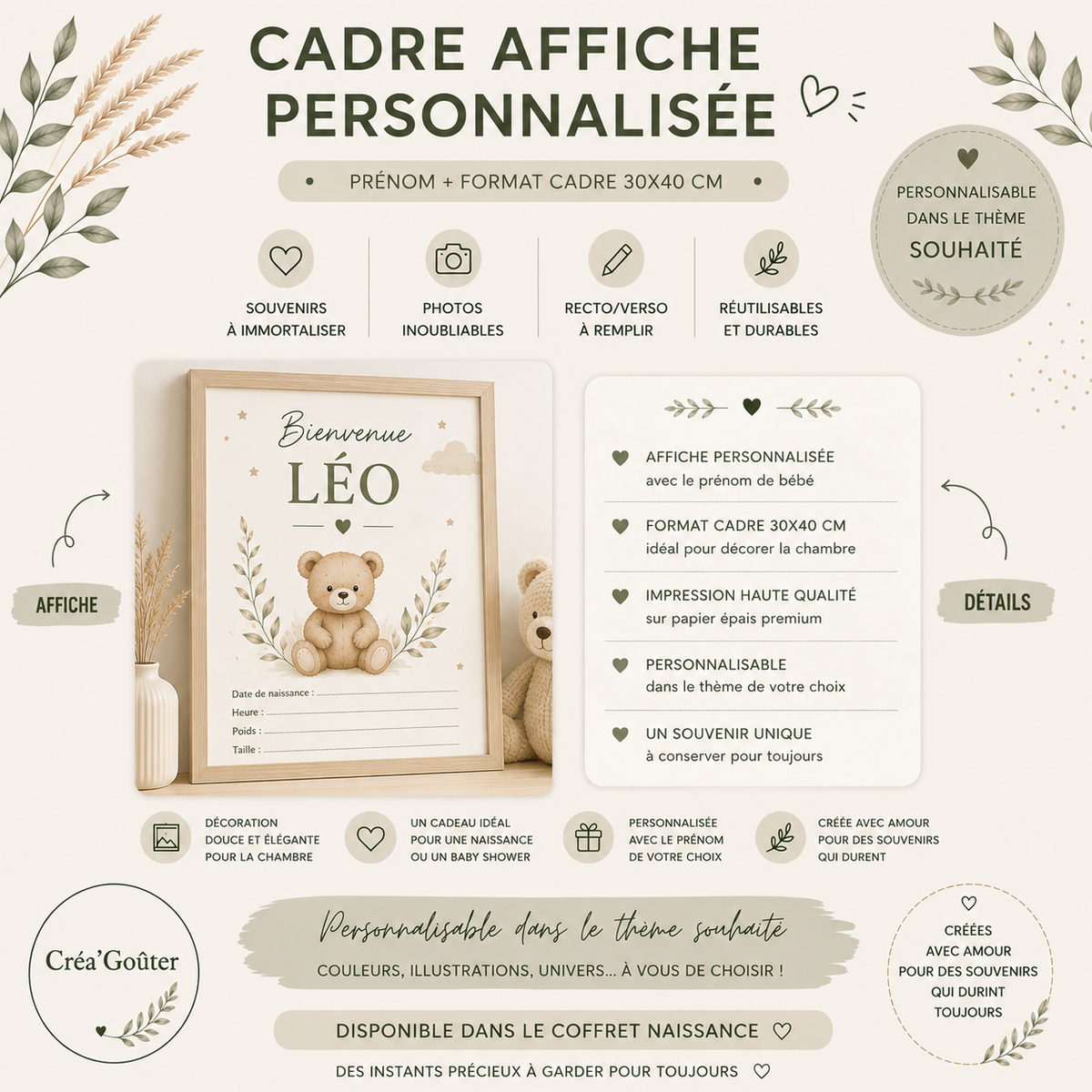 Coffret Souvenirs Bébé
