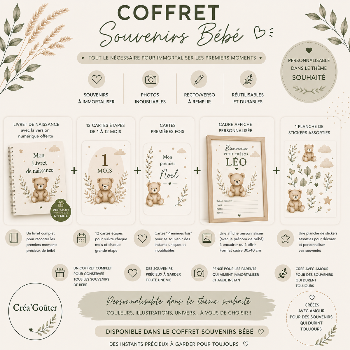Coffret Souvenirs Bébé