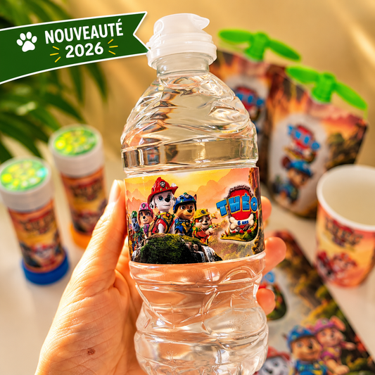 Bouteille d’eau (étiquette seulement)