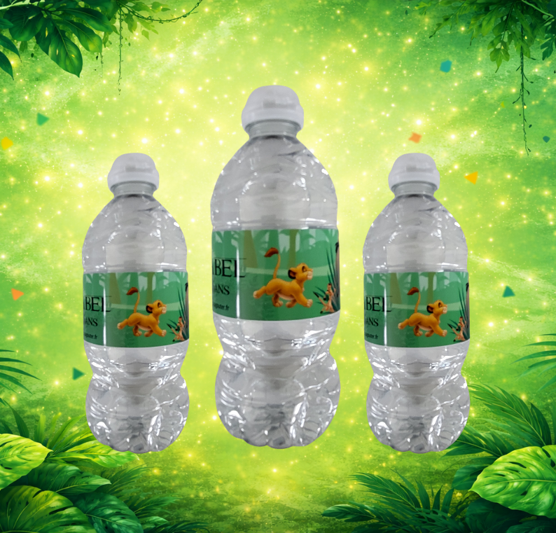 Bouteille d’eau (étiquette seulement)