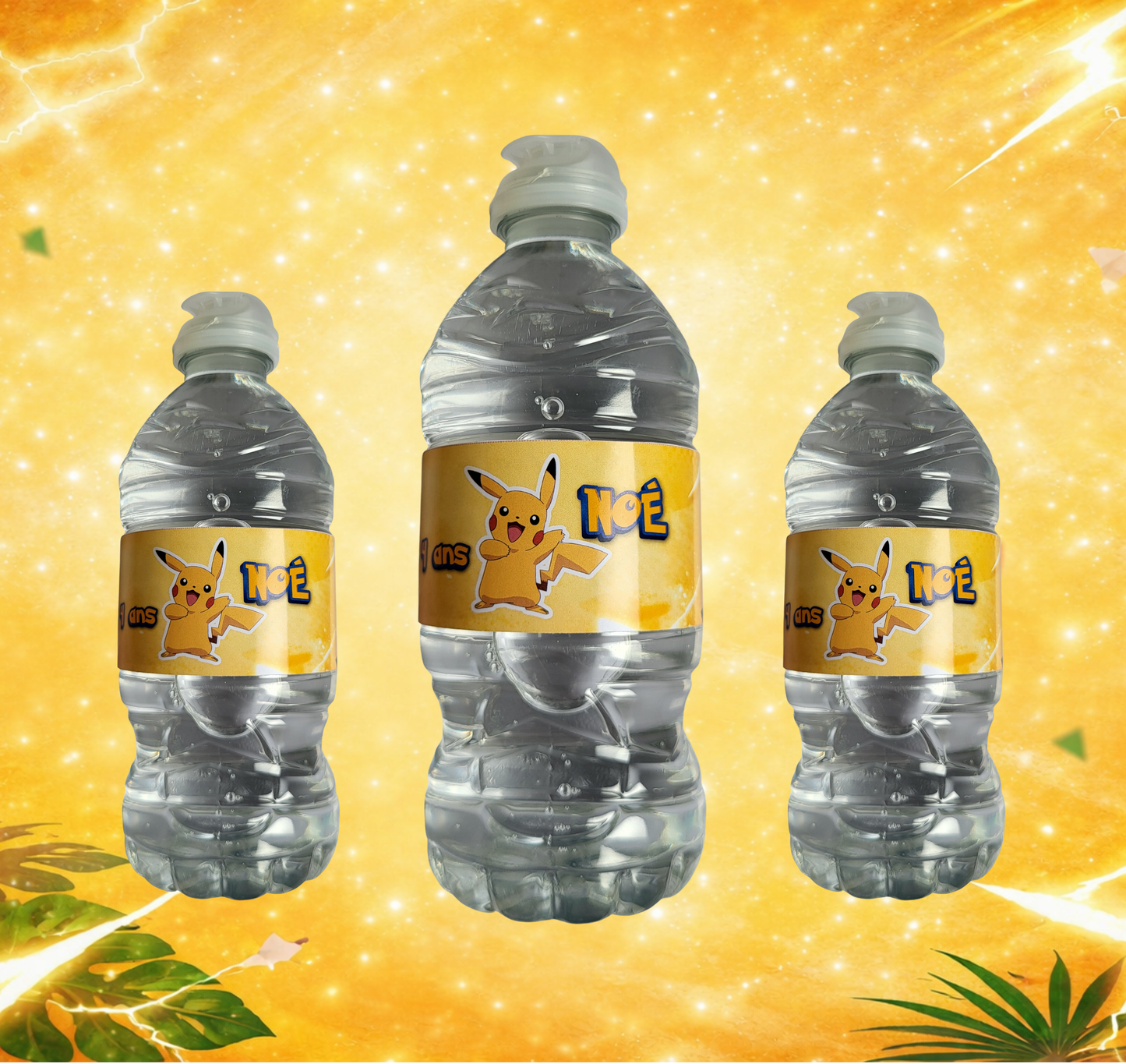 Bouteille d’eau (étiquette seulement)