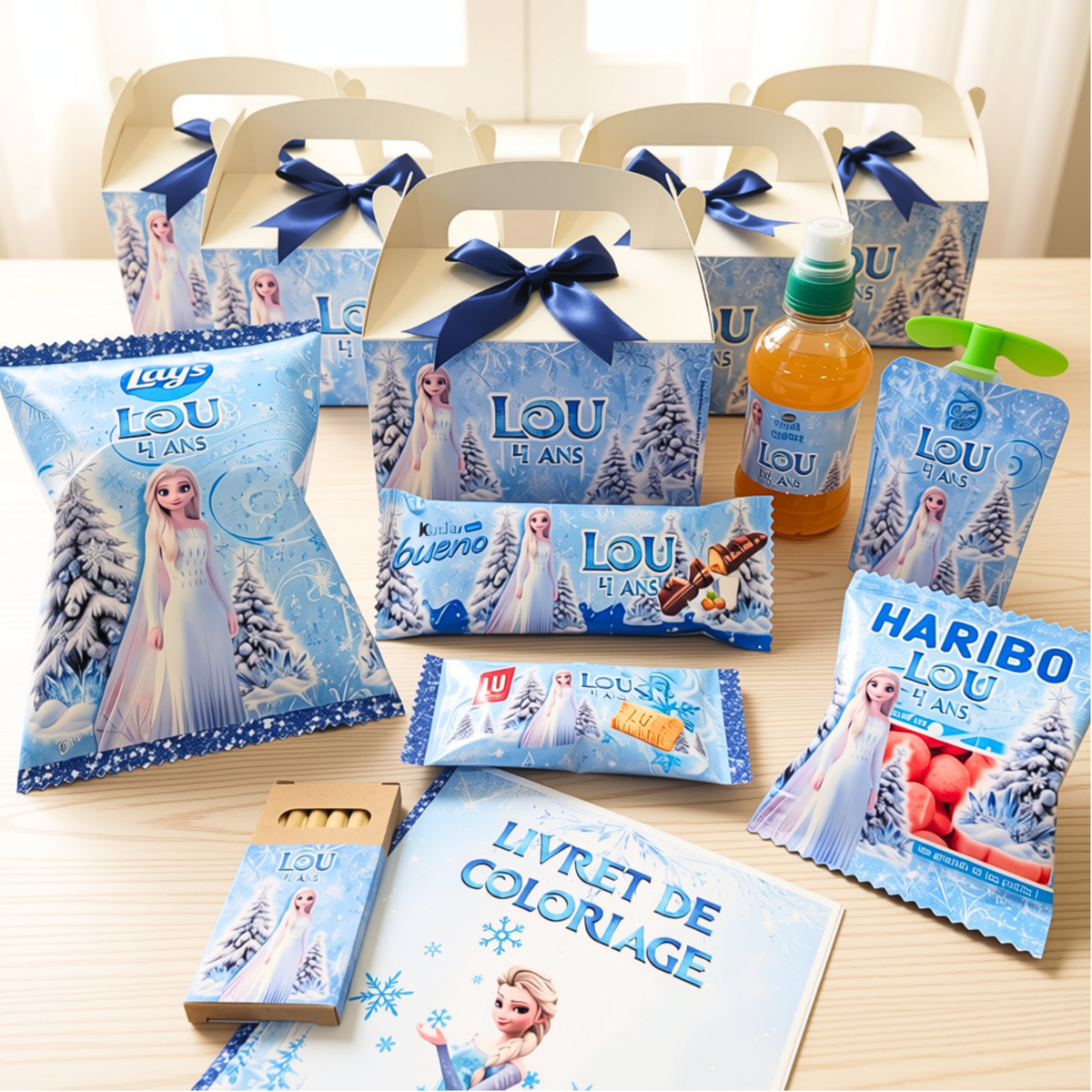 Pack Gourmand Anniversaire Personnalisé Premium – Pour 5 à 20 Enfants