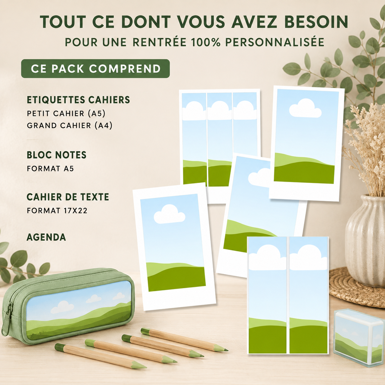 Pack Rentrée Scolaire Personnalisé