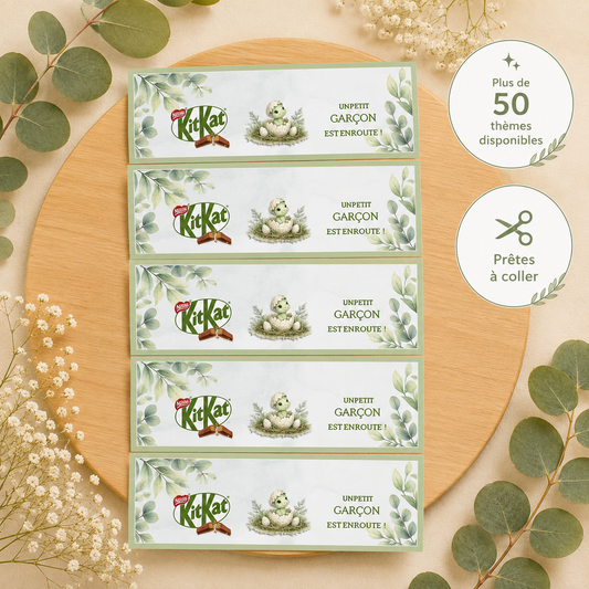 Étiquettes KitKat Personnalisées (Lot de 5)