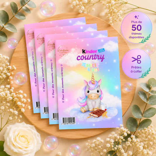 Étiquettes Kinder Country Personnalisées (Lot de 5)