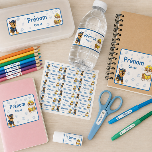 16 Étiquettes Personnalisées pour Cahiers | Rentrée Scolaire