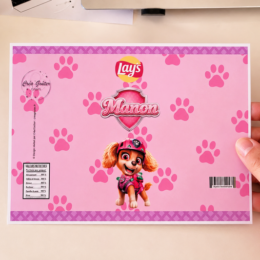 Étiquettes Chips Lay's Personnalisées (Lot de 5)