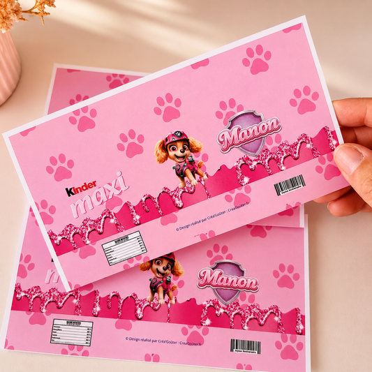 Étiquettes Kinder Maxi Personnalisées (Lot de 5)